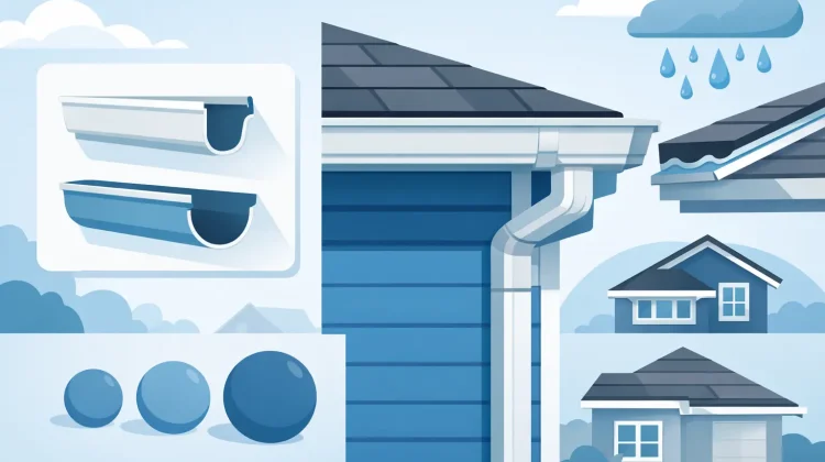 Find the best gutter size for home drainage, roof type, and rainfall. Learn when 5-inch or 6-inch gutters make the most sense.