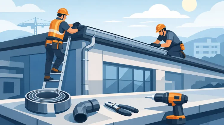 Commercial gutter installation protects roofs, walls, and foundations. Learn what matters, what to expect, and how to choose the right system.