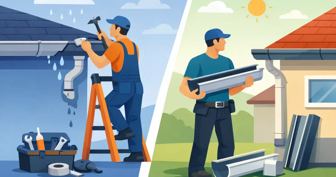Gutter Repair vs Replacement: What Makes Sense?
