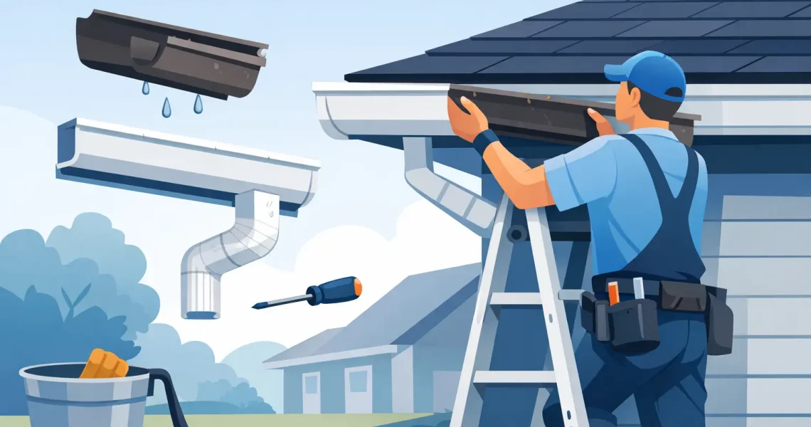 How to Remove and Replace Gutters