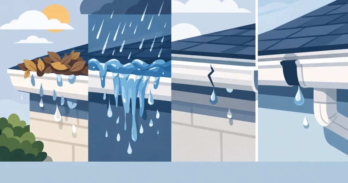 Why Are Gutters Leaking? Common Causes