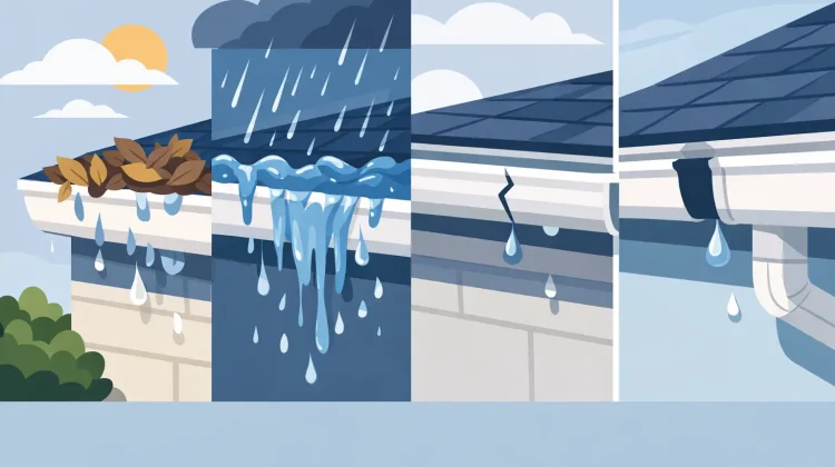 Why are gutters leaking? Learn the most common causes, what the damage can lead to, and when a repair or replacement makes the most sense.