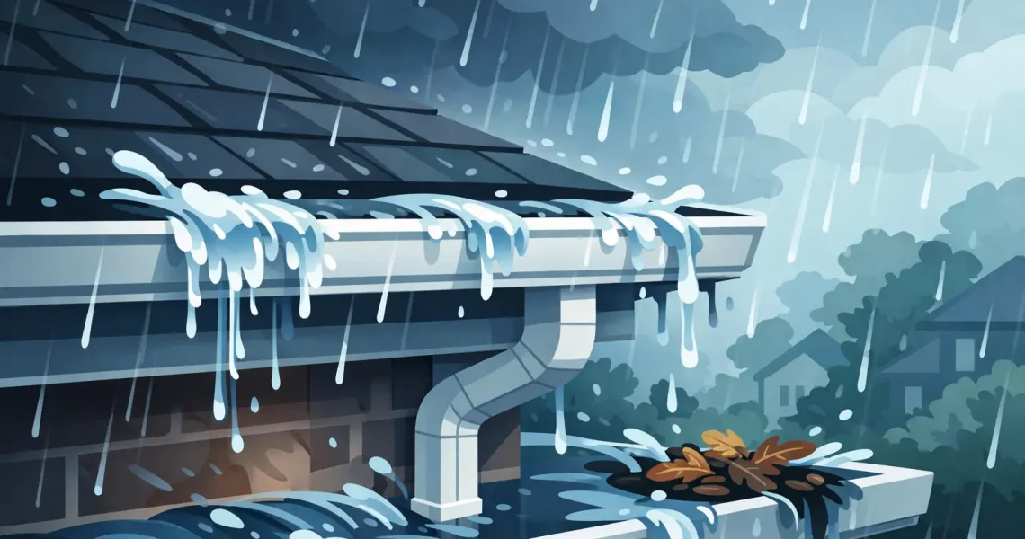 Why Gutters Overflowing in Heavy Rain Happen