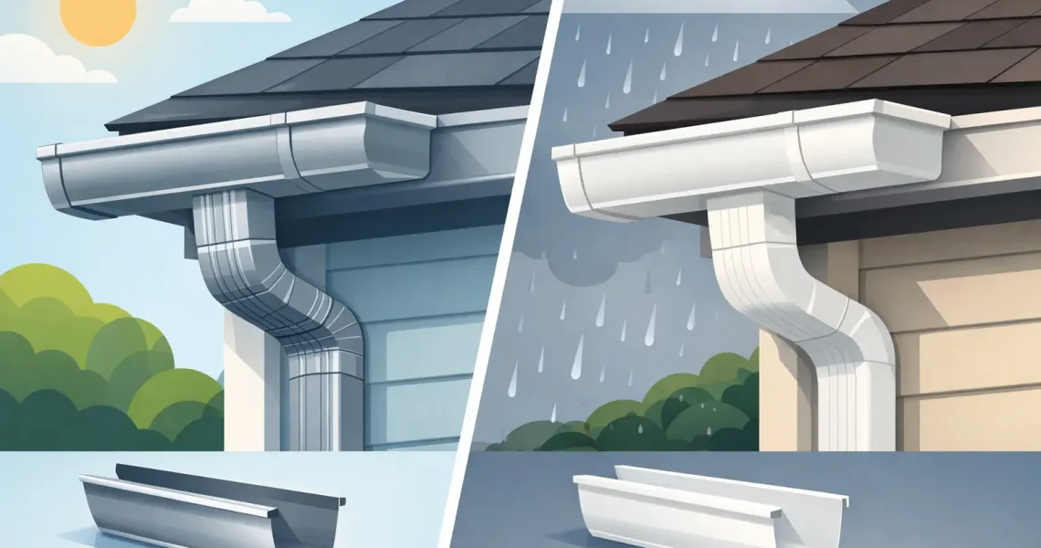Aluminum Gutters vs Vinyl: Which Lasts?