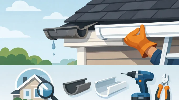 A homeowner guide to gutter replacement with signs to watch for, material options, cost factors, and what to expect from a professional install.