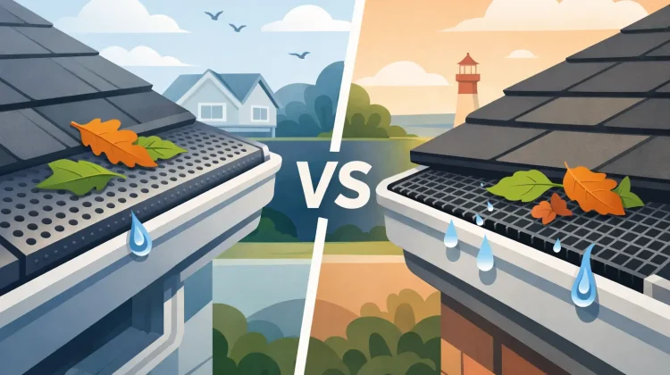 Compare gutter guards vs screens for New Jersey and Staten Island homes. See how each handles leaves, heavy rain, cleaning needs, and long-term upkeep.