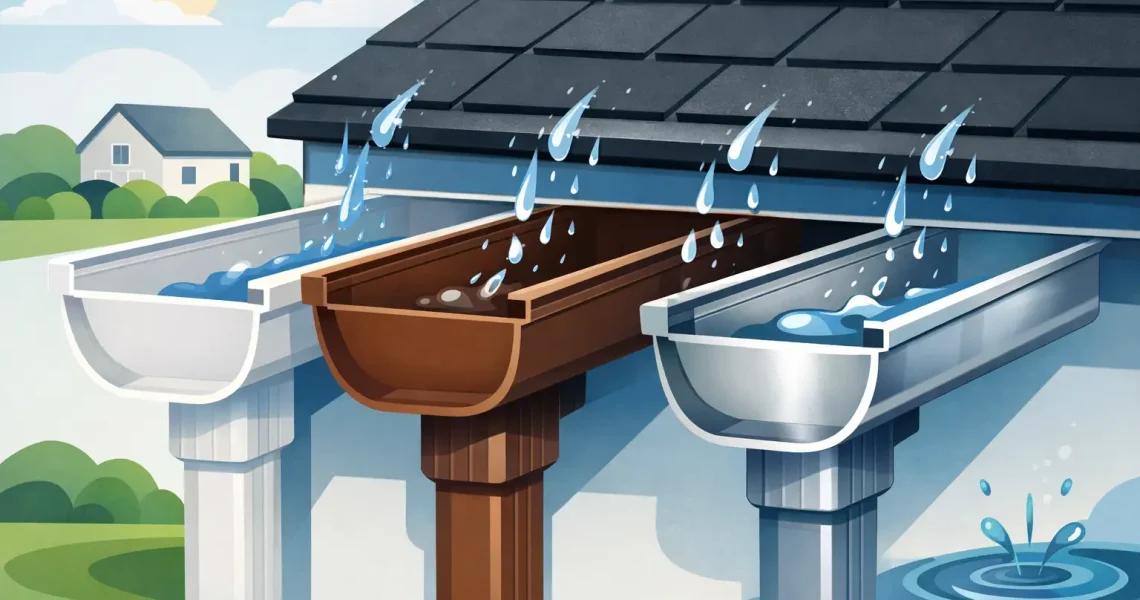 Gutter Materials Comparison for Lasting Drainage