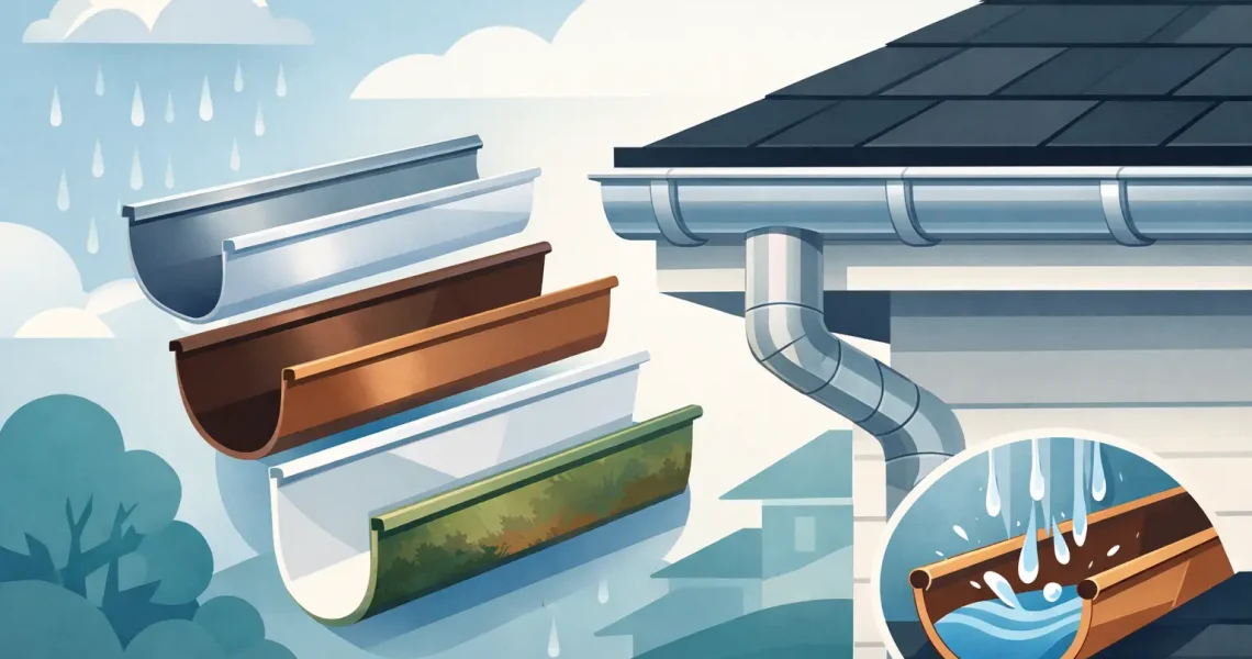 Rain Gutter Materials Explained
