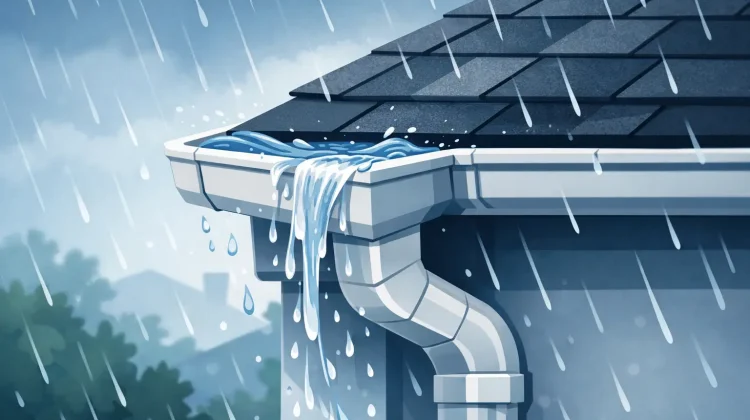 Why do gutters overflow at corners? Learn the causes, warning signs, and repairs that help protect your roof, siding, landscaping, and foundation too.