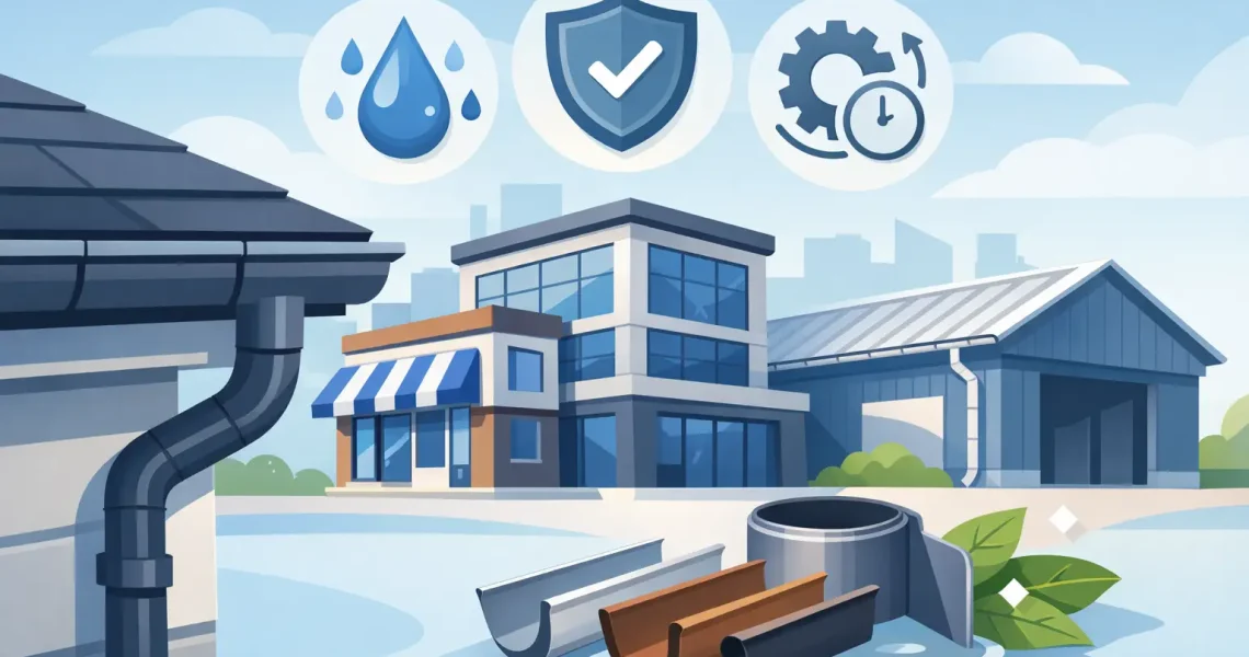 Best Gutter Options for Businesses That Last