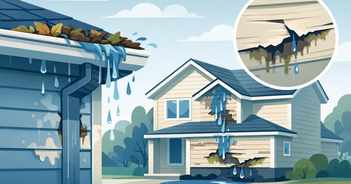 Can Clogged Gutters Damage Siding? Yes, Here’s How