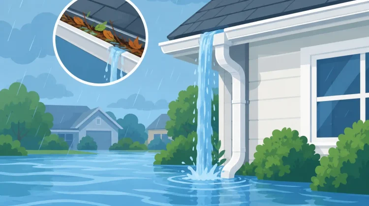 Can gutters cause flooding? Learn how clogs, poor slope, undersized downspouts, and bad drainage put your foundation and property at risk during storms.