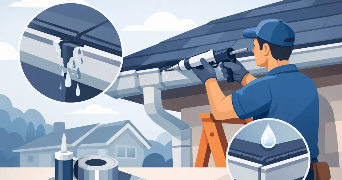 How to Repair Gutter Seams and Stop Leaks