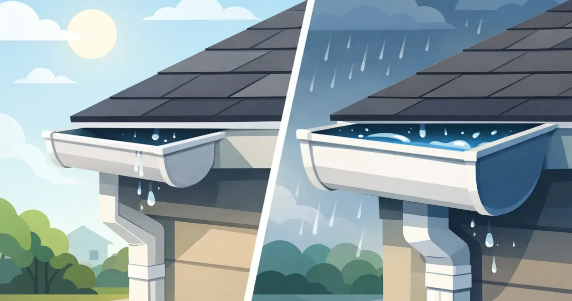Oversized Versus Standard Gutters for Your Home