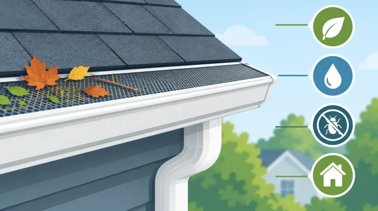 Learn which top gutter guard features help reduce clogs, manage heavy rain, and protect your roofline, foundation, and landscaping year-round over time.